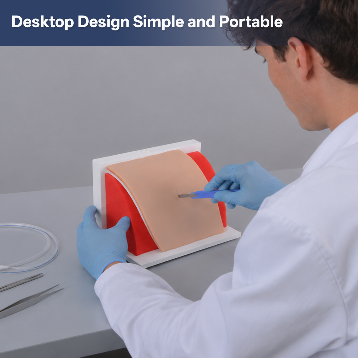 Pneumothorax Haemothorax Chest Drain Model With Replaceable Skin Pads - Image 5