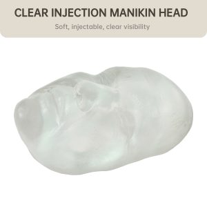 Clear Facial Injection Mannequin Head Model