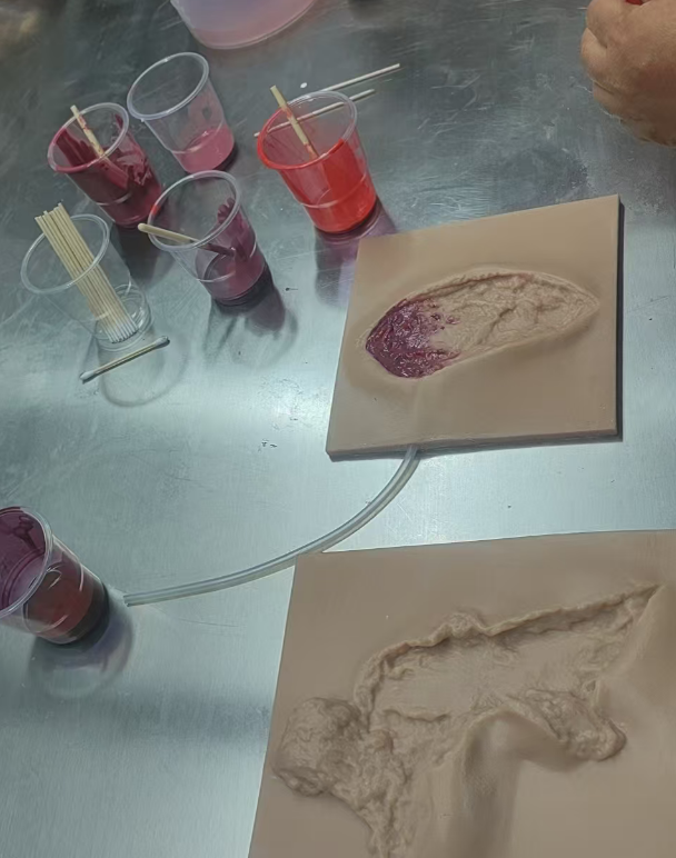 wound packing simulator painting