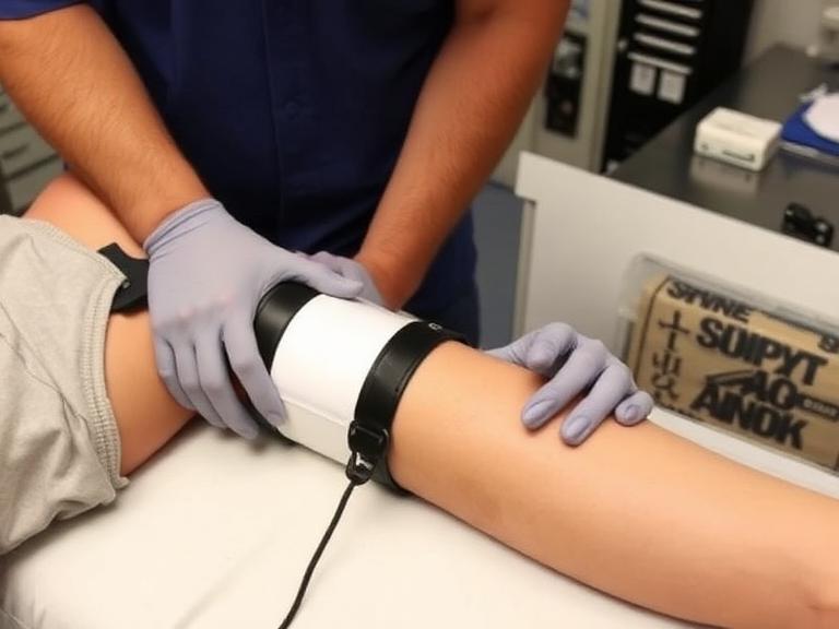 Apply Tourniquet and Vein Stabilization