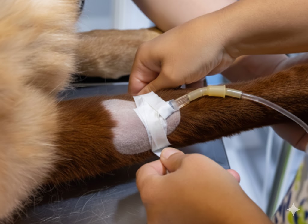 dog IV catheterization