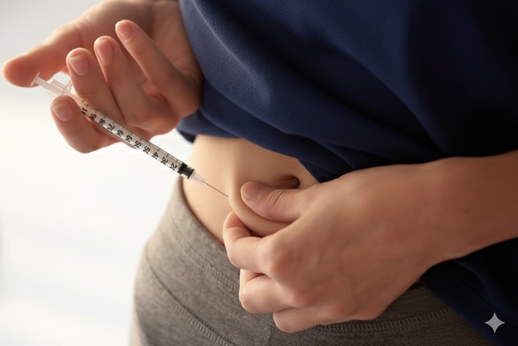 abdomen subcutaneous injection