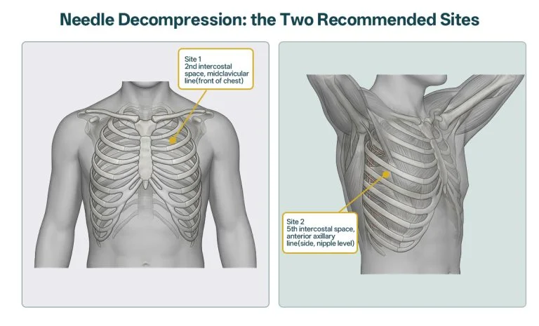 Needle Decompression: Sites, Technique, and Step-by-Step Guide